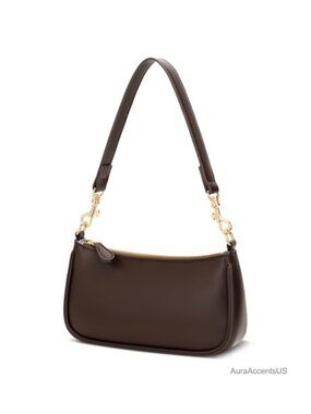 Small PU Leather Shoulder Bag Mini Crossbody Purse Zipper